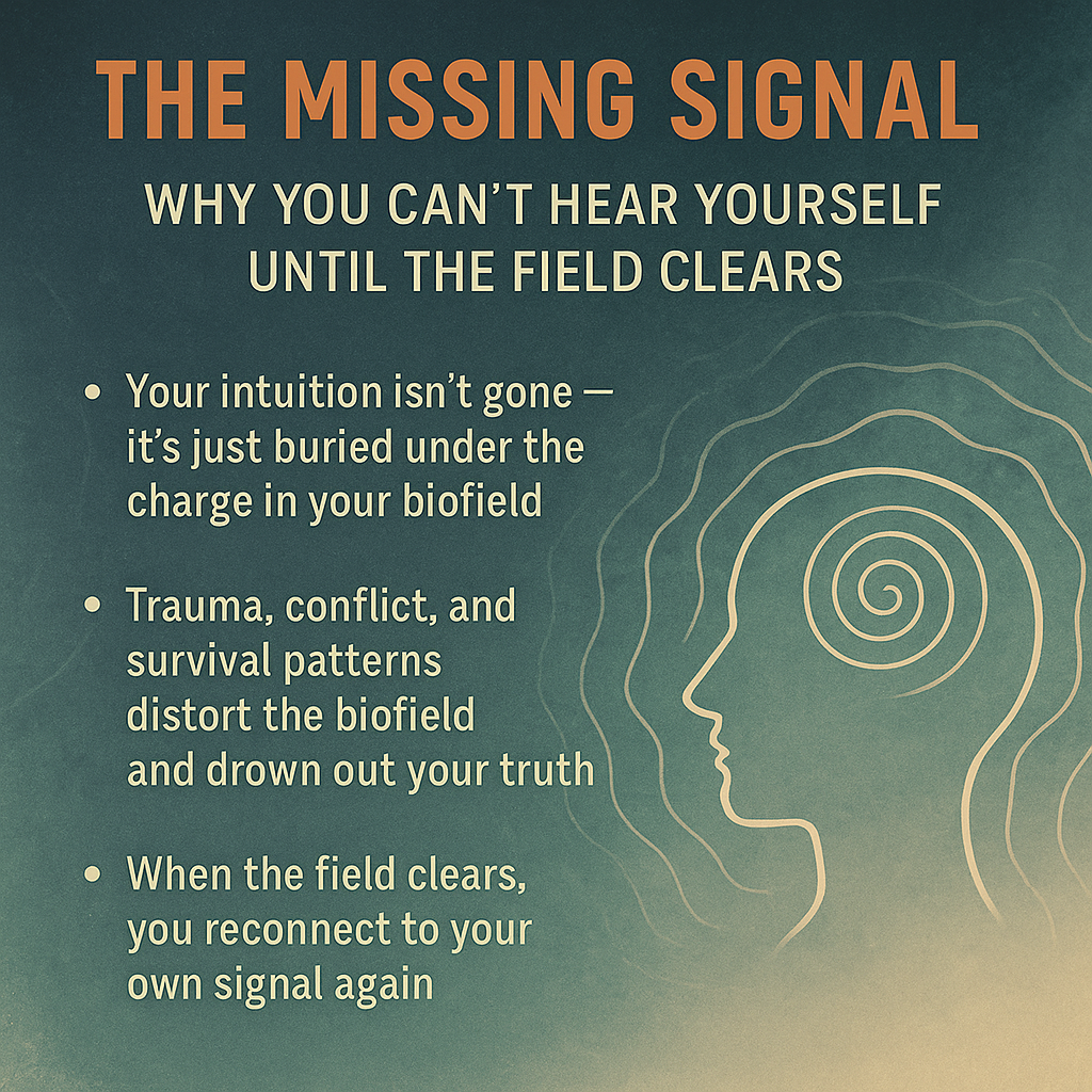 The Missing Signal: Why You Can’t Hear Yourself Until the Field Clears