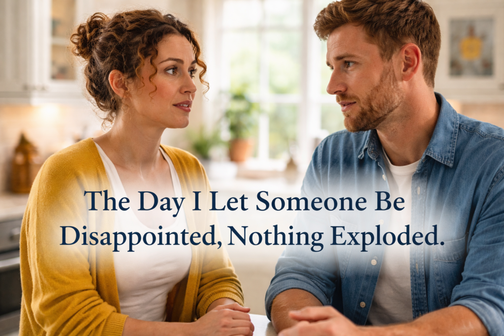 The Day I Let Someone Be Disappointed