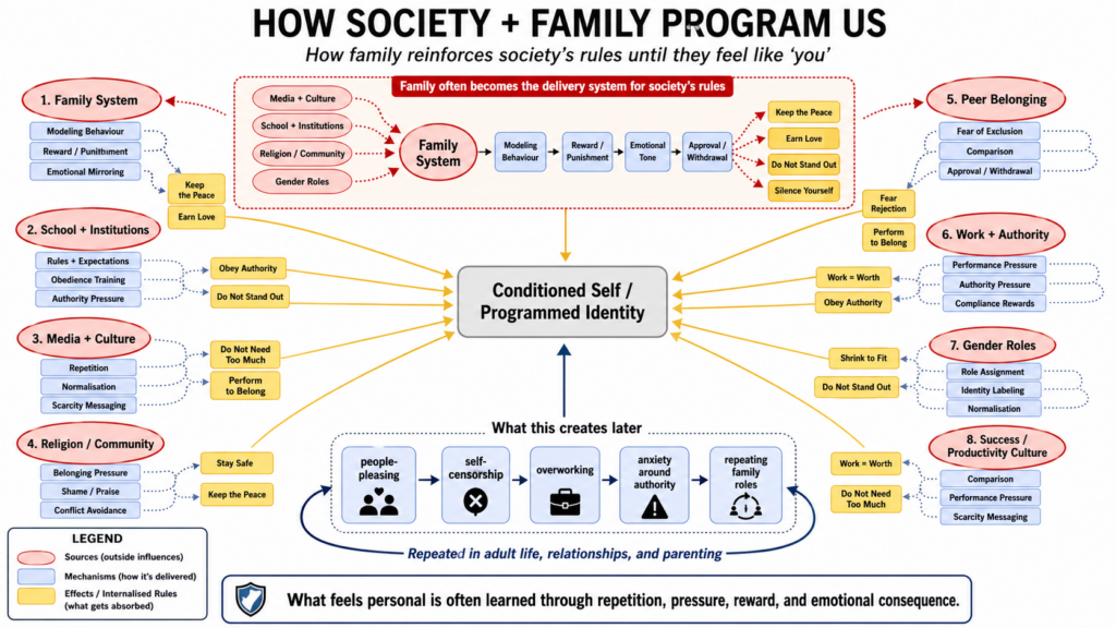 how society and family program us