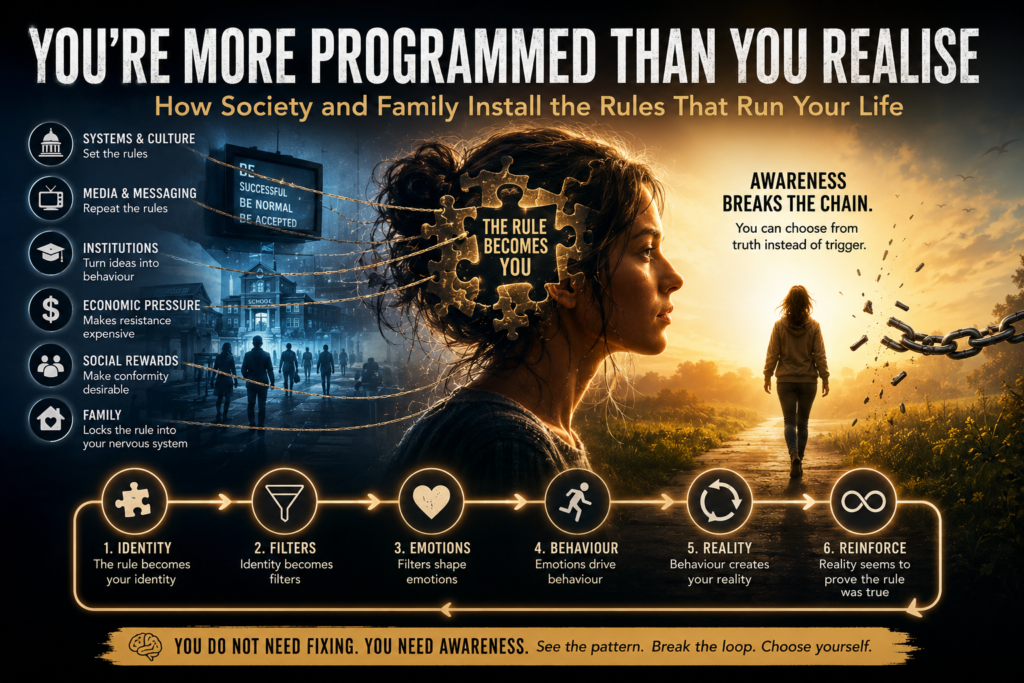 how society and family program us